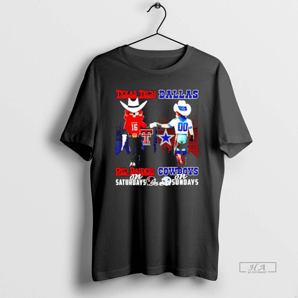 Official Texas Tech Red Raiders Saturdays Dallas Cowboys Sundays Mascot T-Shirts, Hoodie, Sweatshirt - T-Shirt, Sweatshirt, Hoodie