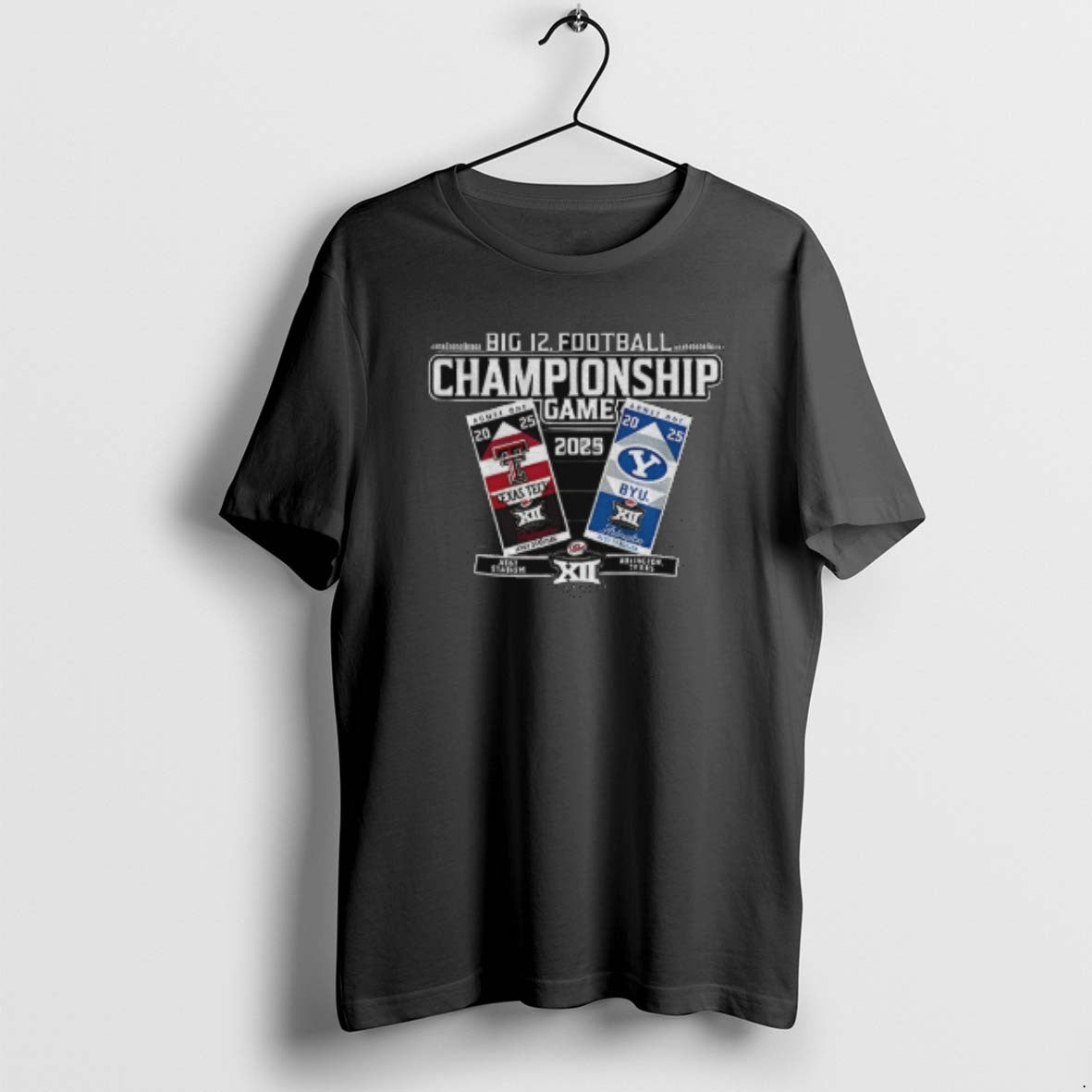 Official Texas Tech Red Raiders Vs Byu Cougars Big 12 Football Championship Game 2025 T-Shirts, Hoodie, Sweatshirt - T-Shirt, Sweatshirt, Hoodie