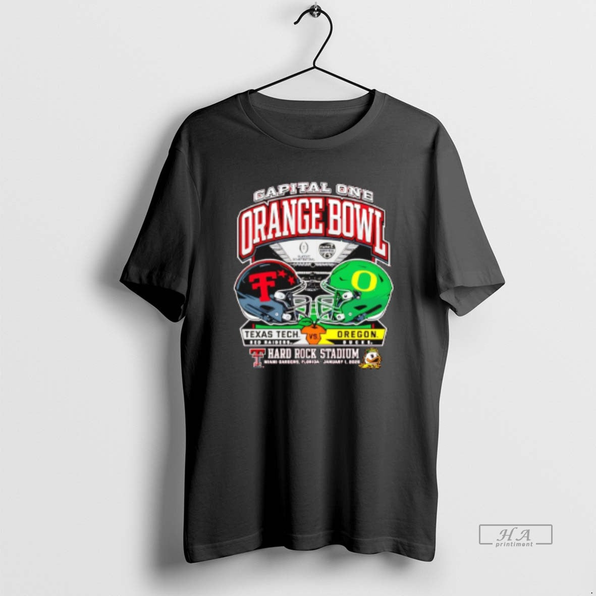 Official Texas Tech Vs Oregon 2025 Orange Bowl Dueling Helmets T-Shirts, Hoodie, Sweatshirt - T-Shirt, Sweatshirt, Hoodie