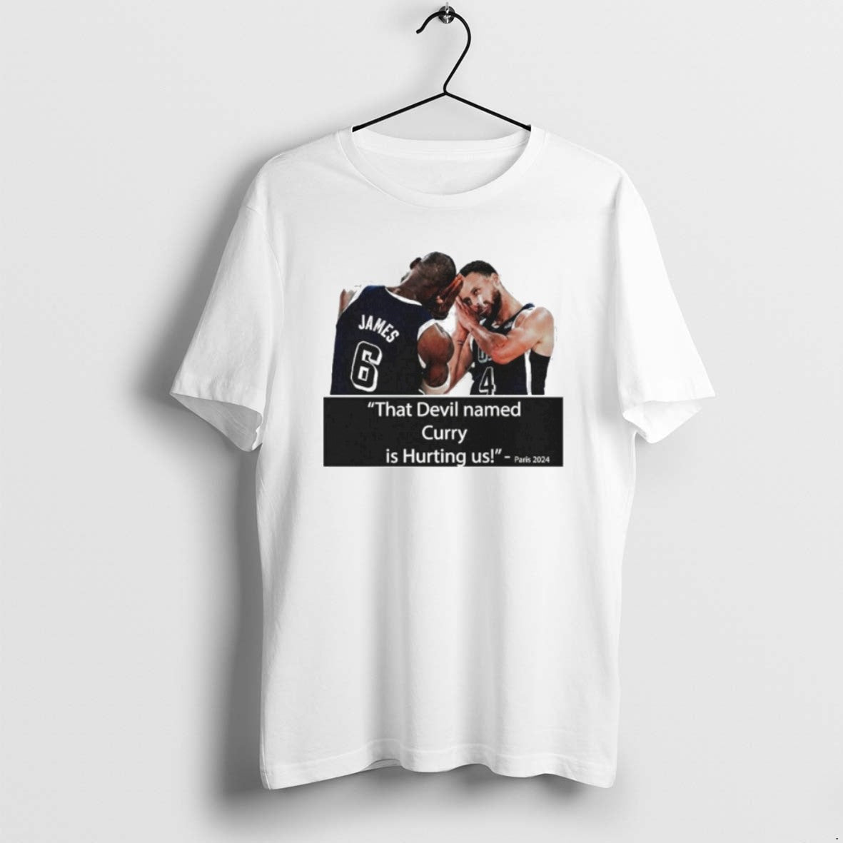 Official That Devil Named Curry Is Hurting Us Paris 2024 T-Shirts, Hoodie, Sweatshirt - T-Shirt, Sweatshirt, Hoodie