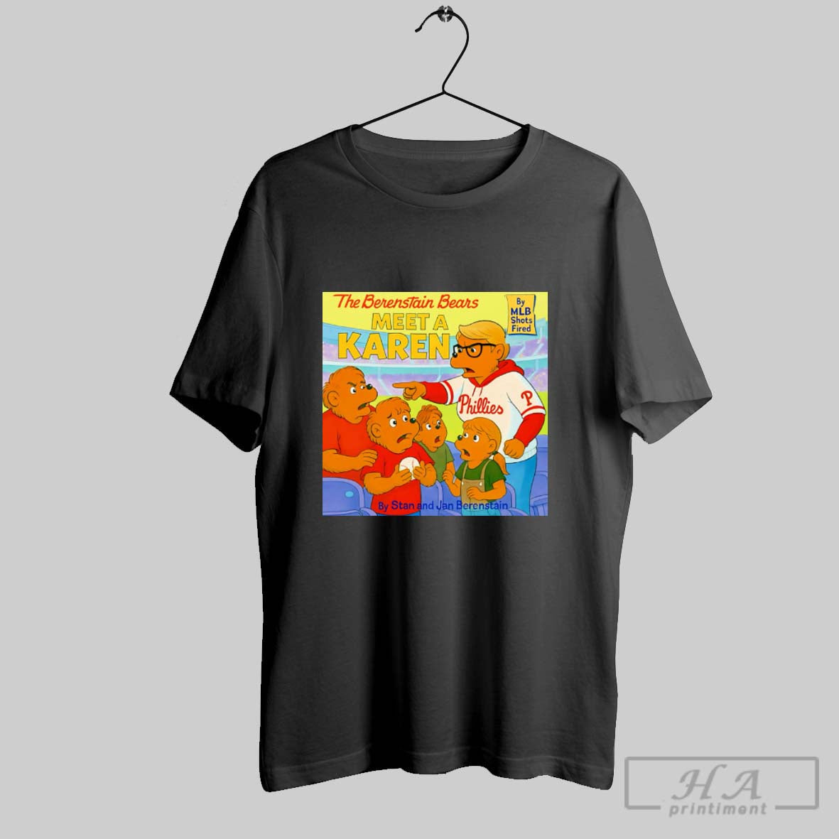 Official The Berenstain Bears Meet A Karen Phillies Unisex T-shirt, Sweatshirt, Hoodie, Long Sleeve Tee - T-Shirt, Sweatshirt, Hoodie