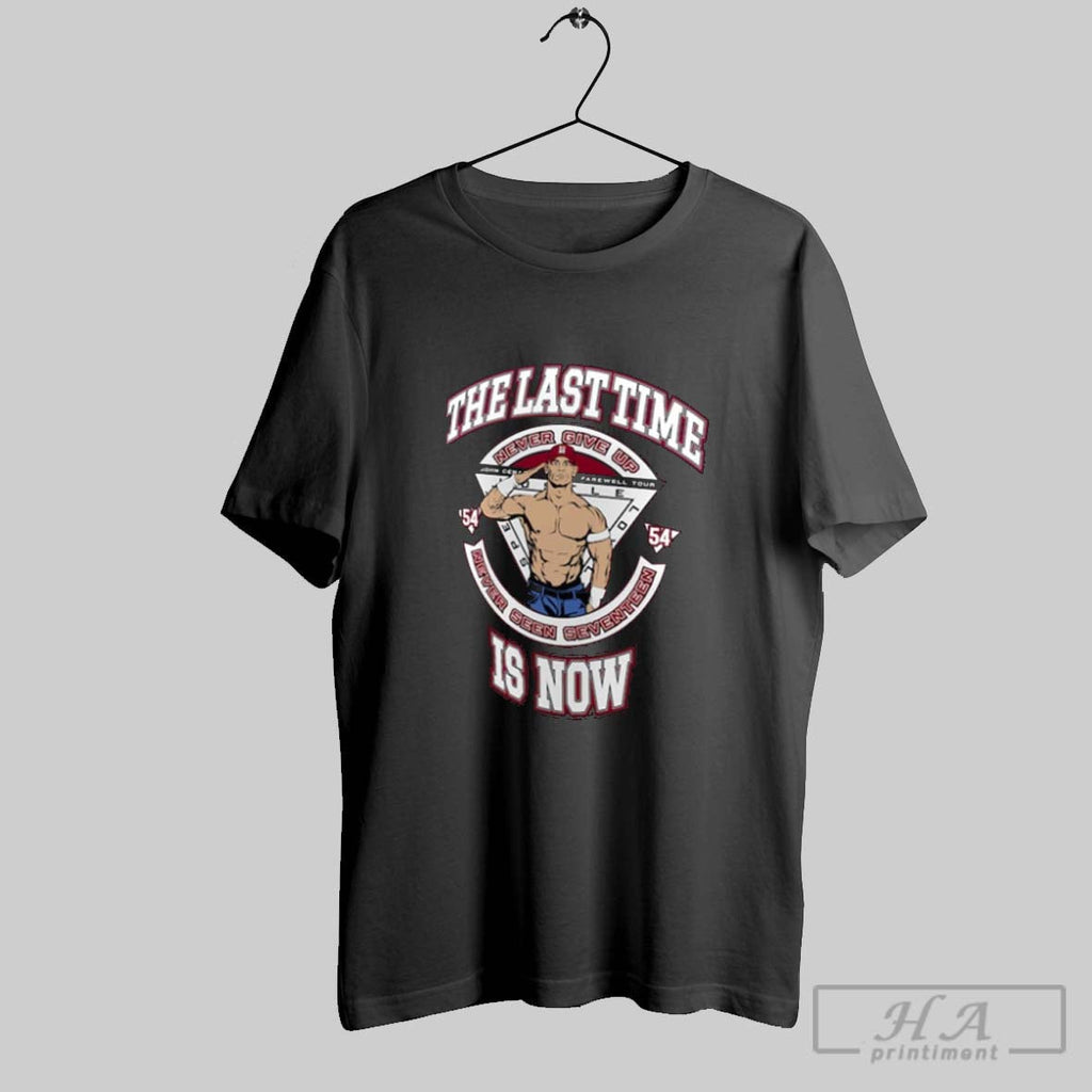 Official The Last Time Is Now Maroon John Cena Farewell Tour 2025 Springfield Never Give Unisex T-shirt, Sweatshirt, Hoodie, Long Sleeve Tee - T-Shirt, Sweatshirt, Hoodie