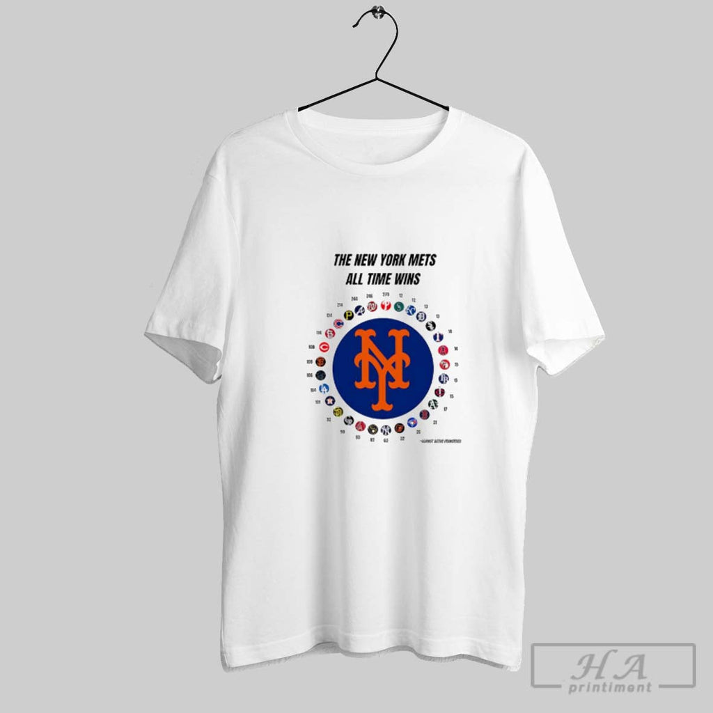 Official The New York Mets Mlb All Time Wins Shrit Unisex T-shirt, Sweatshirt, Hoodie, Long Sleeve Tee - T-Shirt, Sweatshirt, Hoodie