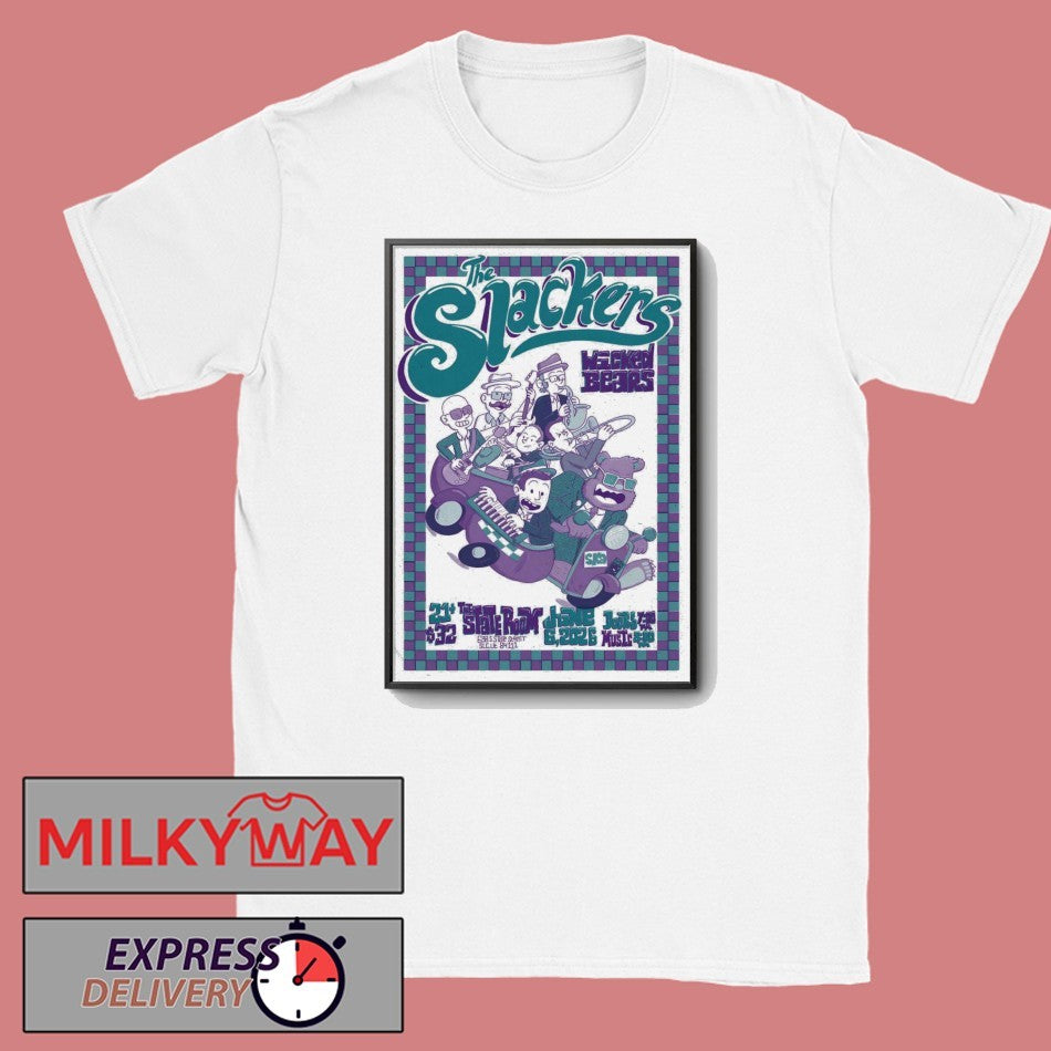 The Slackers Jun 6 2026 The State Room in Salt Lake City UT Poster shirt Unisex T-shirt, Sweatshirt, Hoodie, Long Sleeve Tee - T-Shirt, Sweatshirt, Hoodie