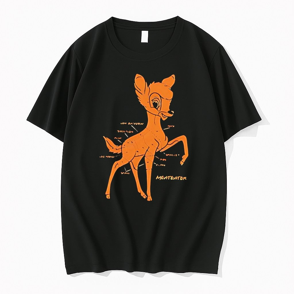 Official Themeateater Butchering Bambi Black T Shirts Jpg Unisex T-shirt, Sweatshirt, Hoodie, Long Sleeve Tee - T-Shirt, Sweatshirt, Hoodie