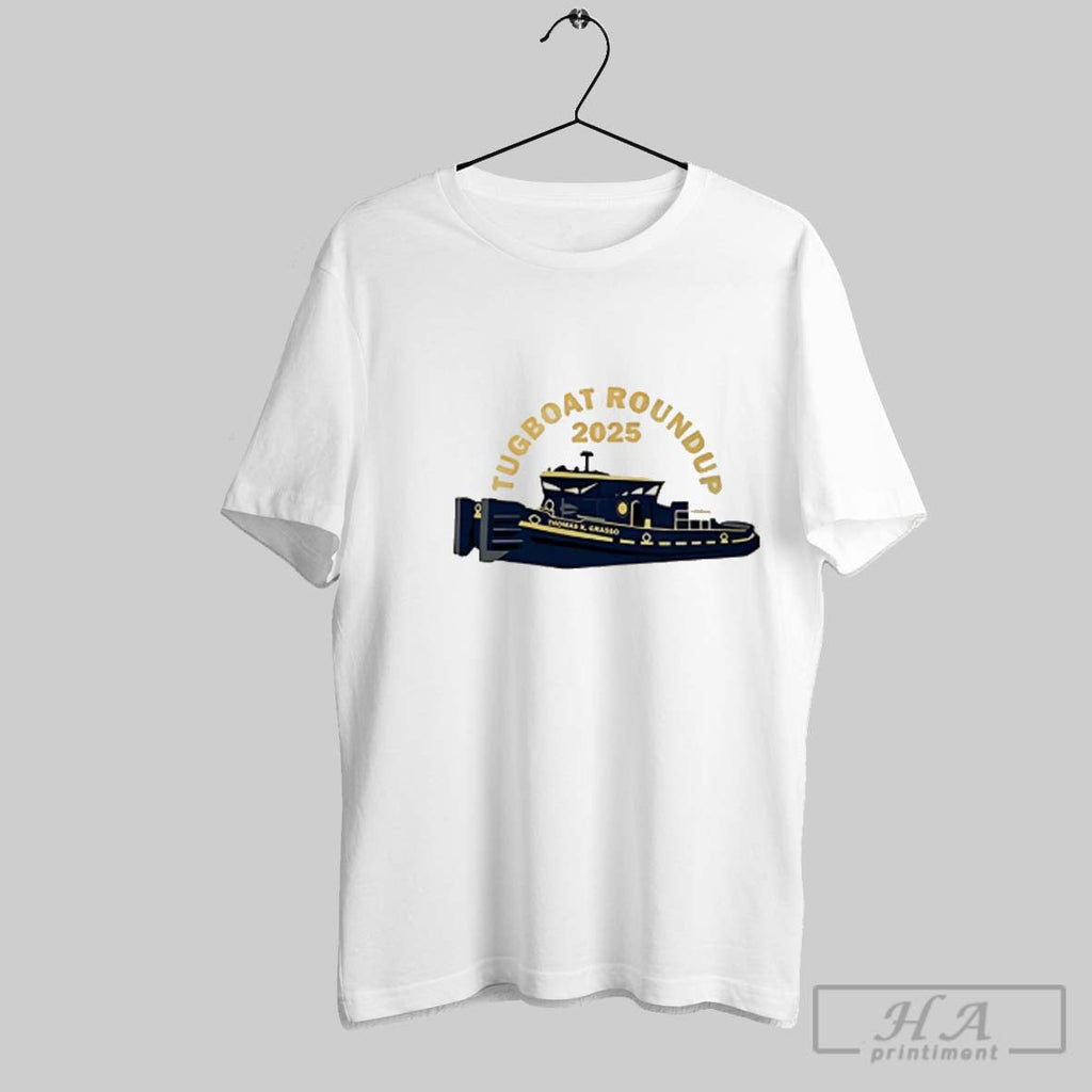 Official Thomas X Grasso Tugboat Roundup 2025 Waterford Ny Unisex T-shirt, Sweatshirt, Hoodie, Long Sleeve Tee - T-Shirt, Sweatshirt, Hoodie