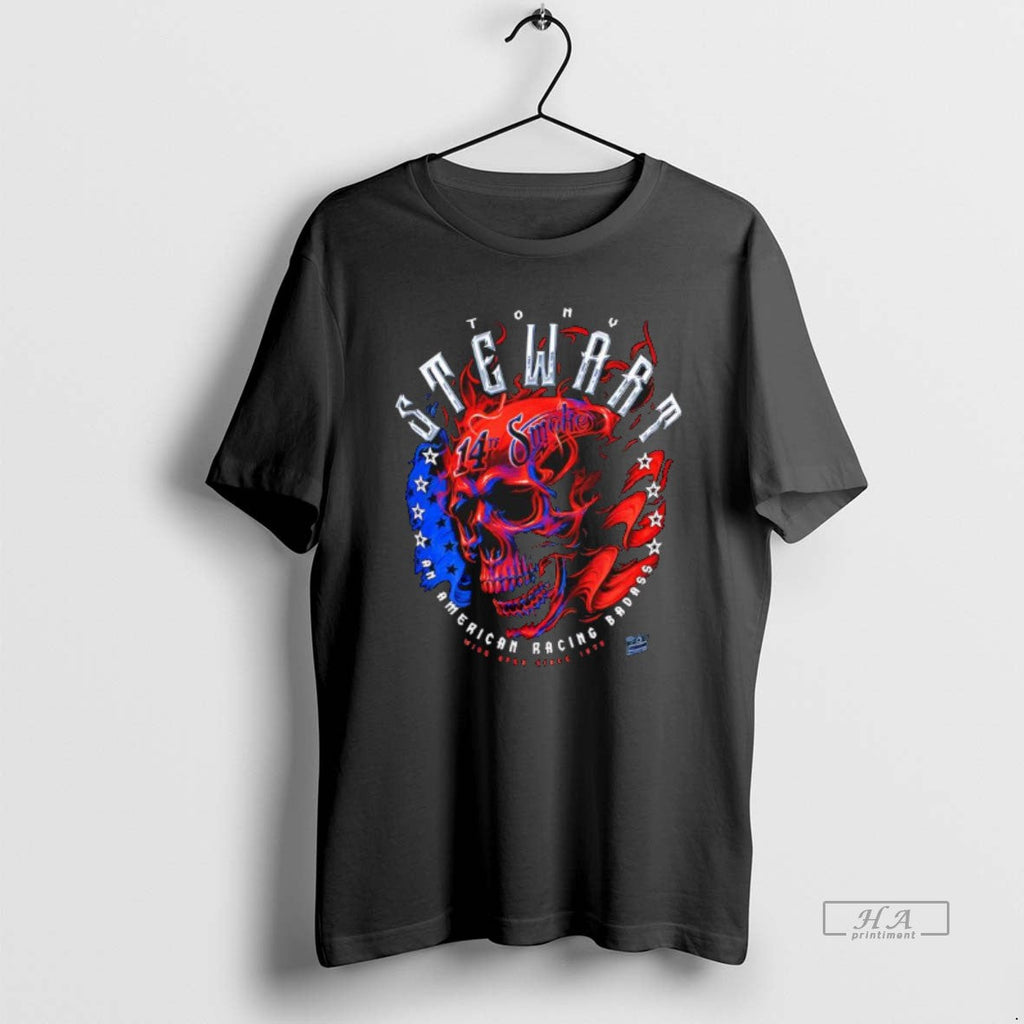 Official Tony Stewart Americana 14th Smoke Skull T-Shirts, Hoodie, Sweatshirt - T-Shirt, Sweatshirt, Hoodie