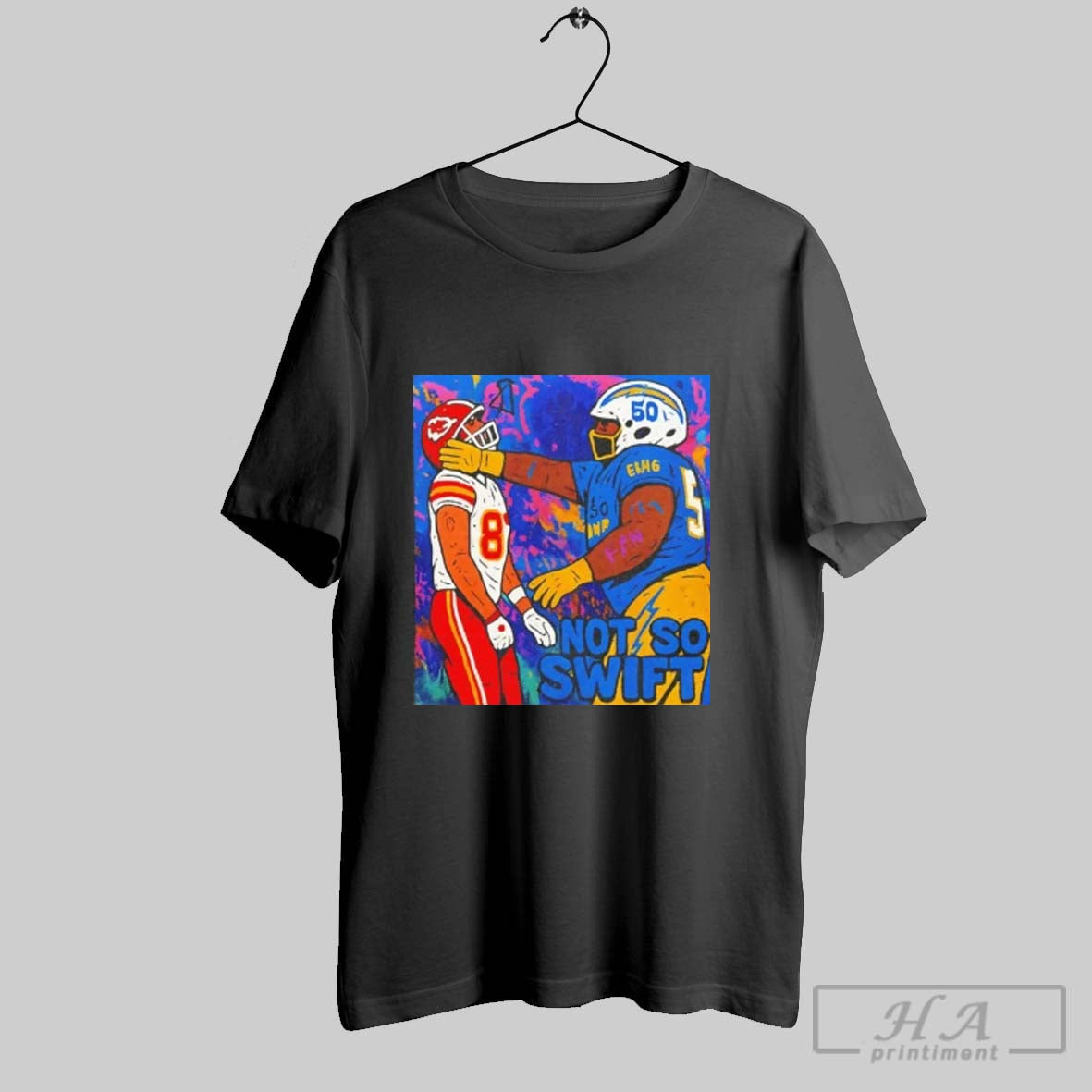 Official Travis Kelce Smacked By Teair Tart Not So Swift Unisex T-shirt, Sweatshirt, Hoodie, Long Sleeve Tee - T-Shirt, Sweatshirt, Hoodie