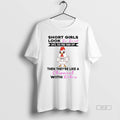 Official Trendy Chicken Short Girls Look So Sweet And Cute Until You Piss Them Off Unisex T-shirt, Sweatshirt, Hoodie, Long Sleeve Tee - T-Shirt, Sweatshirt, Hoodie