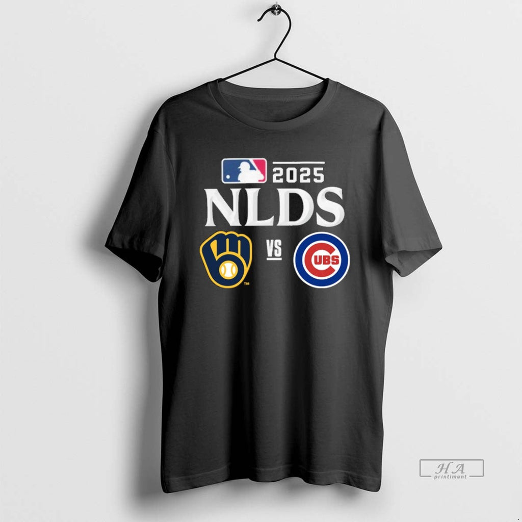 Official Trendy Milwaukee Brewers Vs Chicago Cubs 2025 Mlb Nlds Matchup Unisex T-shirt, Sweatshirt, Hoodie, Long Sleeve Tee - T-Shirt, Sweatshirt, Hoodie