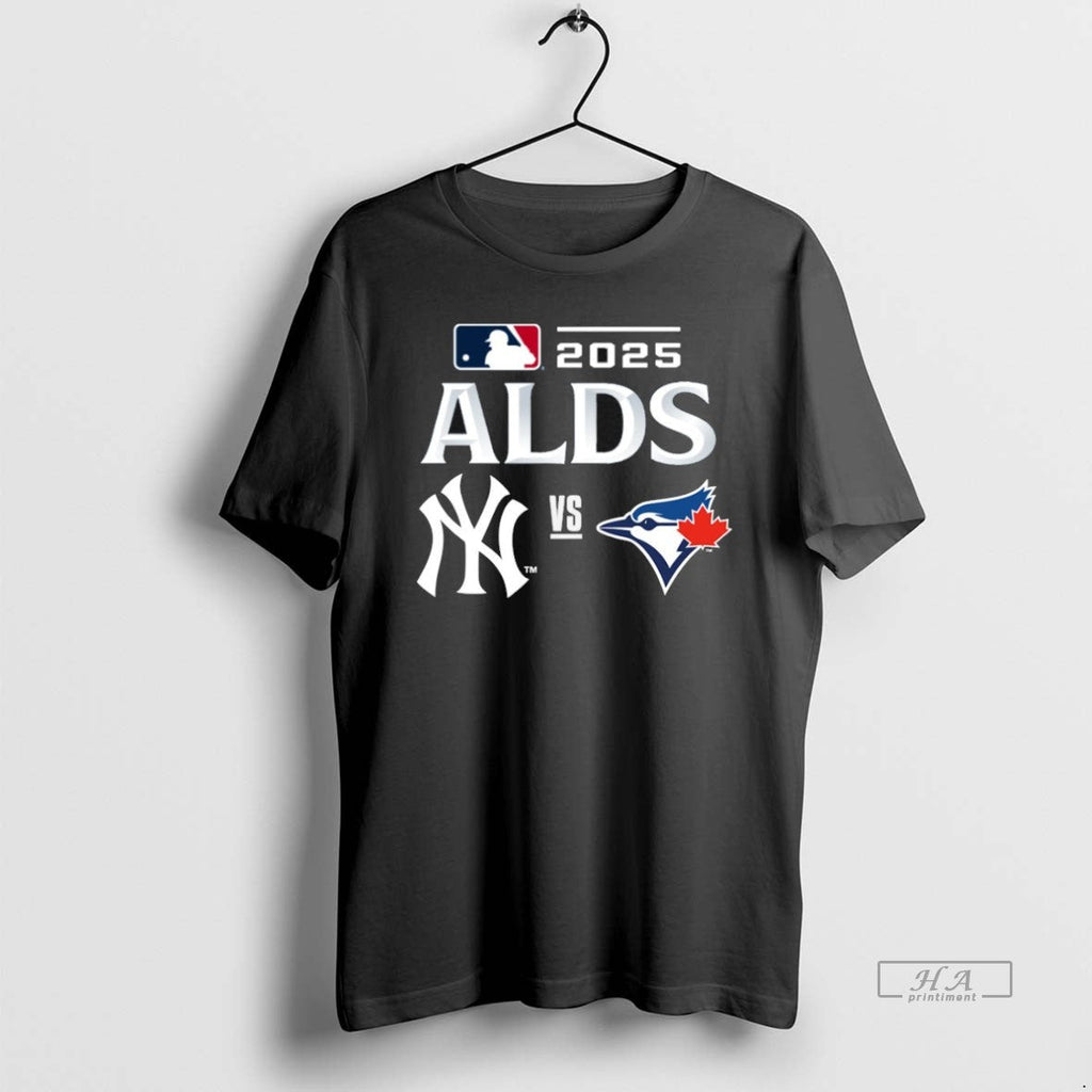 Official Trendy Toronto Blue Jays Vs New York Yankees 2025 Mlb Alds Matchup Unisex T-shirt, Sweatshirt, Hoodie, Long Sleeve Tee - T-Shirt, Sweatshirt, Hoodie