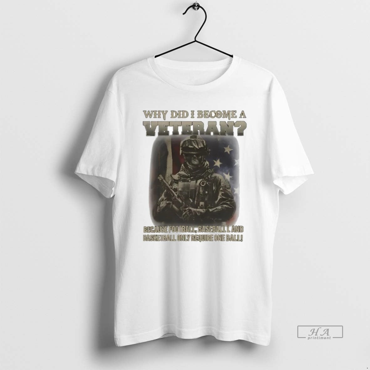 Official Trendy Why Did I Become A Veteran Because Football Baseball Only Require One Ball - T-Shirt, Sweatshirt, Hoodie