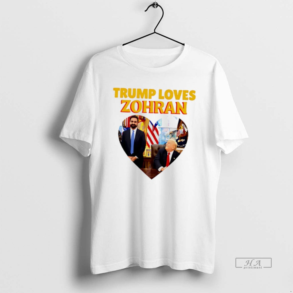 Official Trump Loves Zohran Mamdani Heart T-Shirts, Hoodie, Sweatshirt - T-Shirt, Sweatshirt, Hoodie