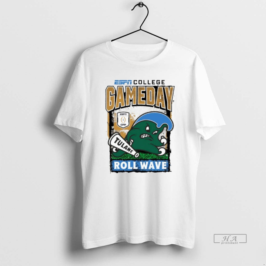 Official Tulane Green Wave Cfp 25 2026 Roll Wave Gameday Mascot T-Shirts, Hoodie, Sweatshirt - T-Shirt, Sweatshirt, Hoodie