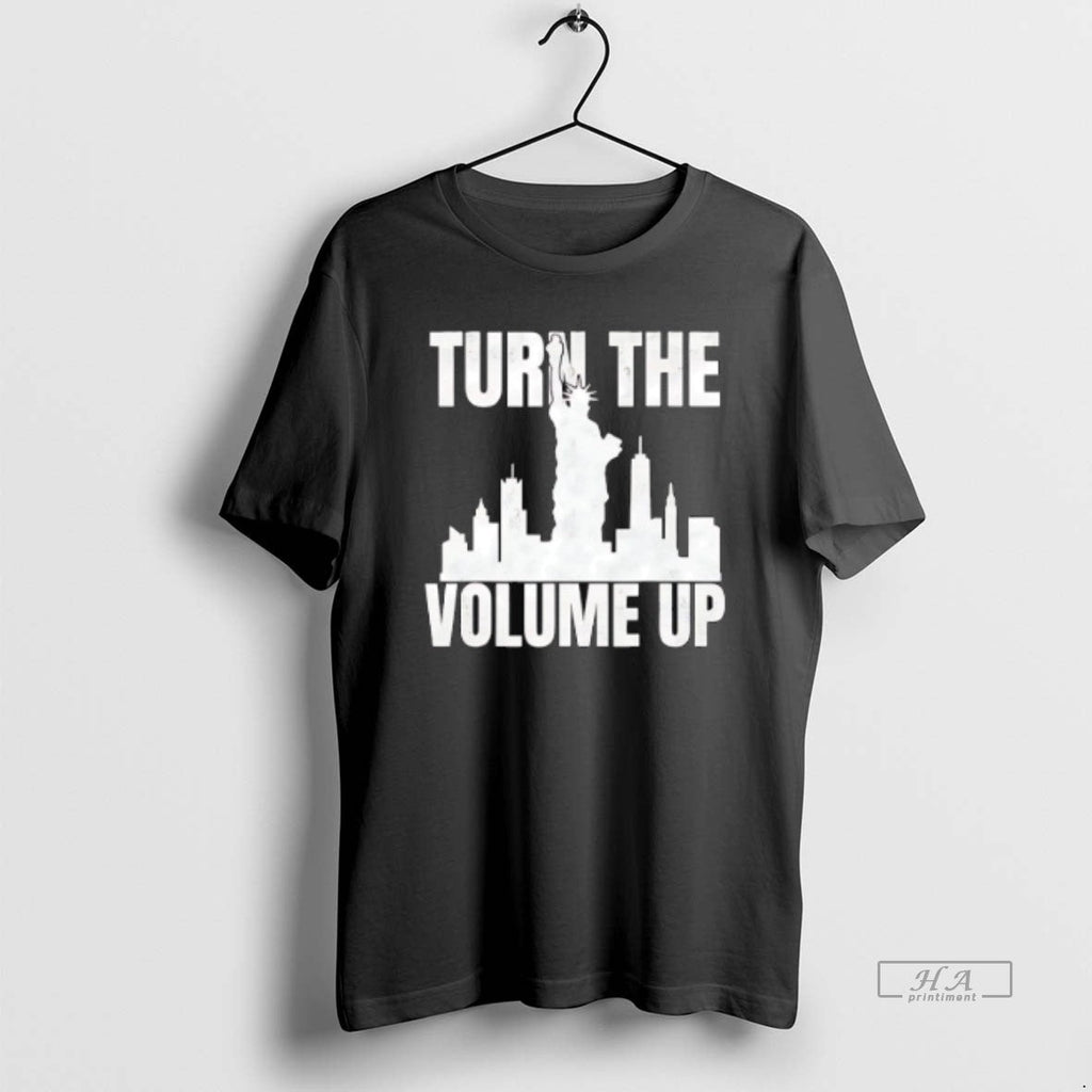 Official Turn Volume Up Donald Trump Ny Skyline T-Shirts, Hoodie, Sweatshirt - T-Shirt, Sweatshirt, Hoodie