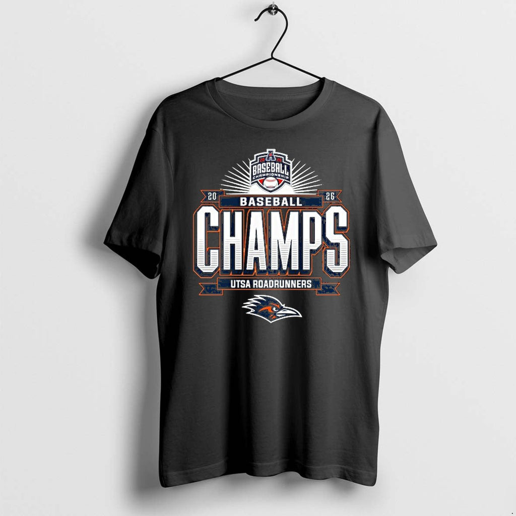 Official Utsa Roadrunners 2026 American Baseball Conference Tournament Champions T Shirts Unisex T-shirt, Sweatshirt, Hoodie, Long Sleeve Tee - T-Shirt, Sweatshirt, Hoodie