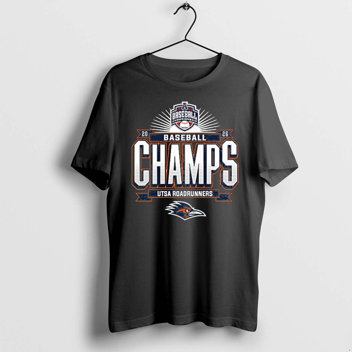 Official Utsa Roadrunners 2026 American Baseball Conference Tournament Champions T Shirts Unisex T-shirt, Sweatshirt, Hoodie, Long Sleeve Tee - T-Shirt, Sweatshirt, Hoodie