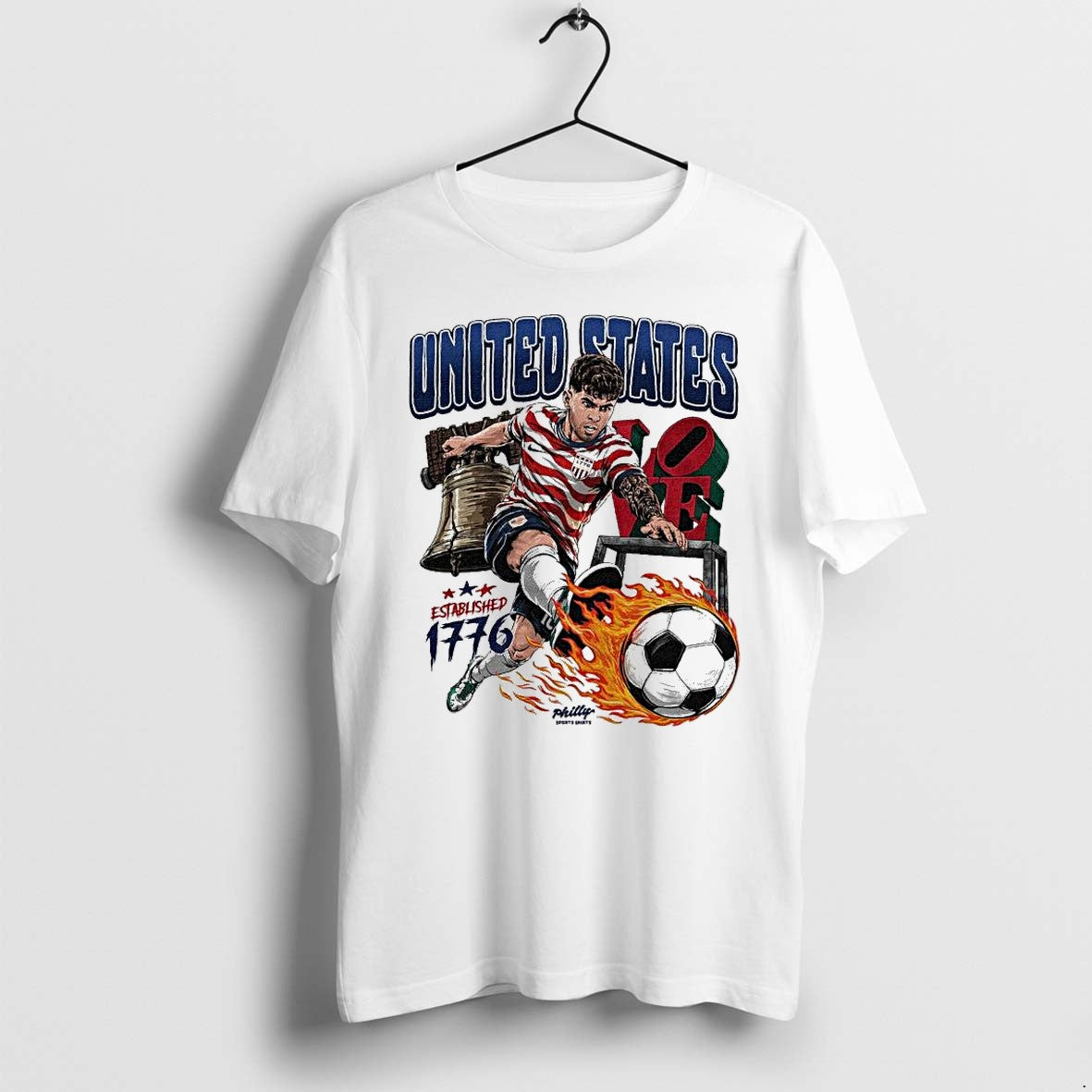 Official United States Philadelphia Soccer Clubest 1776 1 T Shirts Jpg Unisex T-shirt, Sweatshirt, Hoodie, Long Sleeve Tee - T-Shirt, Sweatshirt, Hoodie