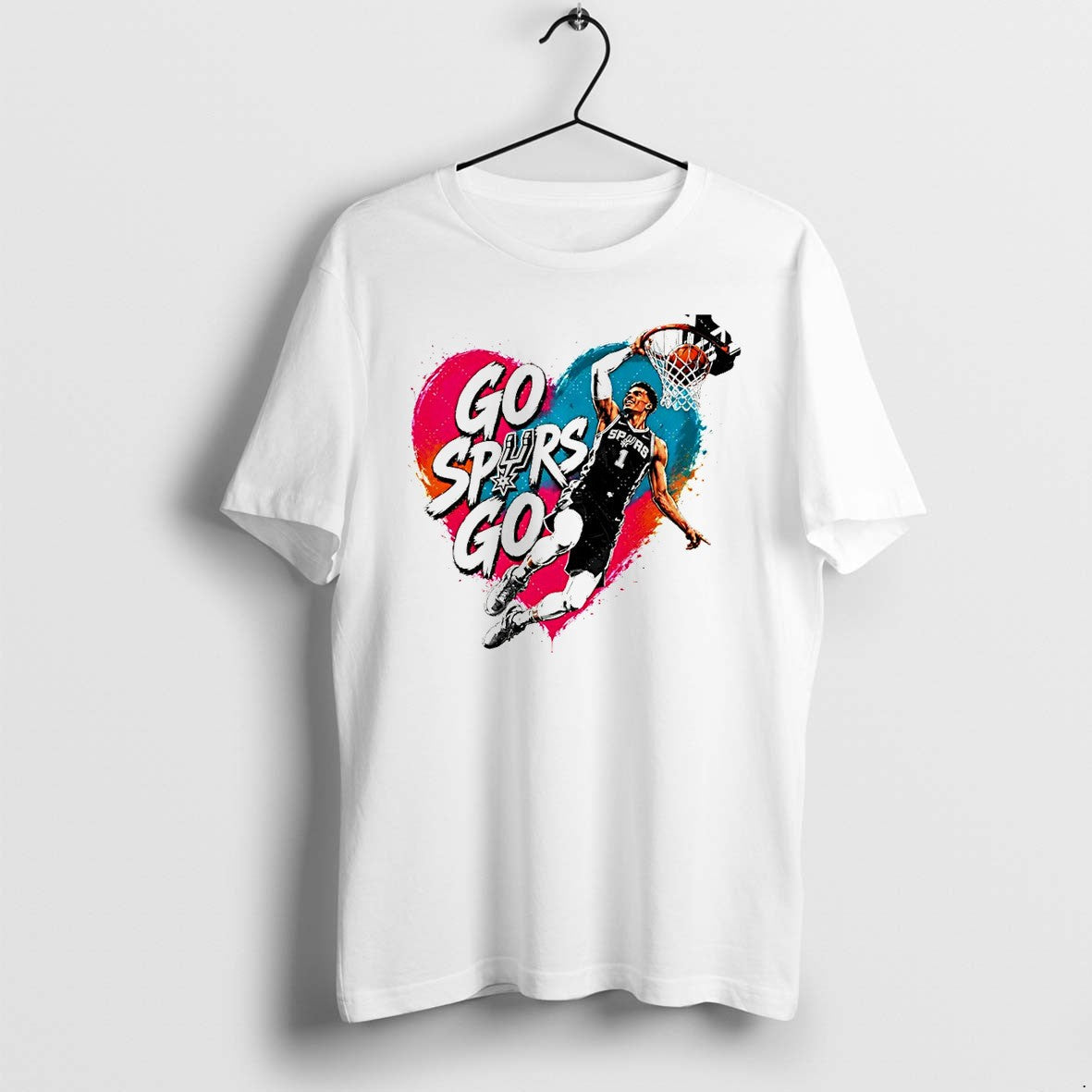Official Victor Wembanyama Go Spurs Go San Antonio Spurs Basketball Game Day 2026 T Shirts - T-Shirt, Sweatshirt, Hoodie