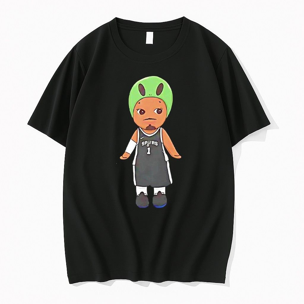 Official Victor Wembanyama San Antonio Spurs Wemby Alien Chibi Player T Shirts Unisex T-shirt, Sweatshirt, Hoodie, Long Sleeve Tee - T-Shirt, Sweatshirt, Hoodie