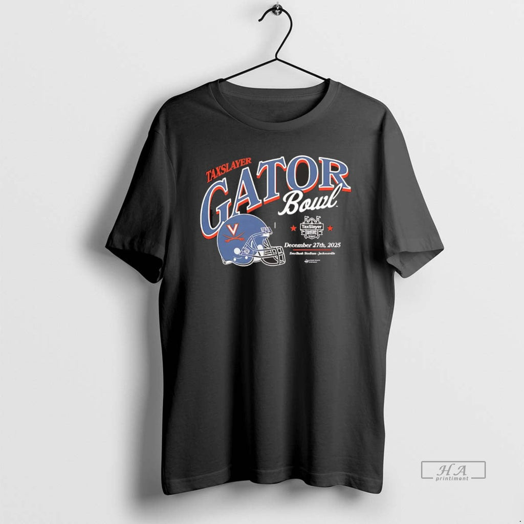 Official Virginia Cavaliers 2025 Taxslayer Gator Bowl Helmet Chriast T-Shirts, Hoodie, Sweatshirt - T-Shirt, Sweatshirt, Hoodie