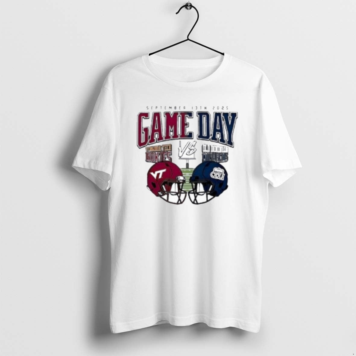 Official Virginia Tech Hokies Vs Old Dominion Monarchs Game Day 2025 Helmet T-Shirts, Hoodie, Sweatshirt - T-Shirt, Sweatshirt, Hoodie