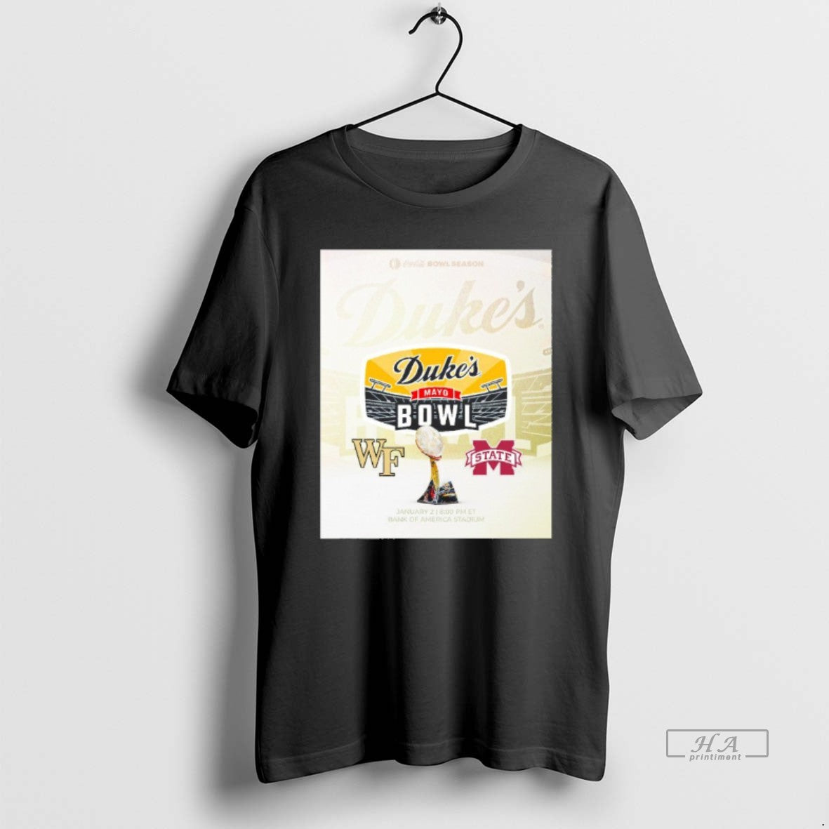 Official Wake Forest Deacons Vs Mississippi State Bulldogs 2025 Dukes Mayo Bowl Blackshirt T-Shirts, Hoodie, Sweatshirt - T-Shirt, Sweatshirt, Hoodie