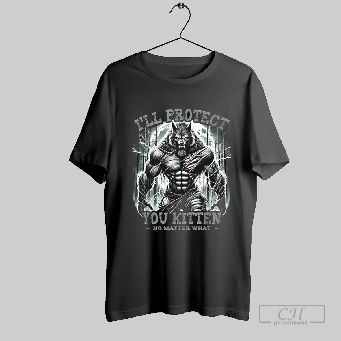 Official Wolf Ill Protect You Kitten No Matter What T Shirt Unisex T-shirt, Sweatshirt, Hoodie, Long Sleeve Tee - T-Shirt, Sweatshirt, Hoodie