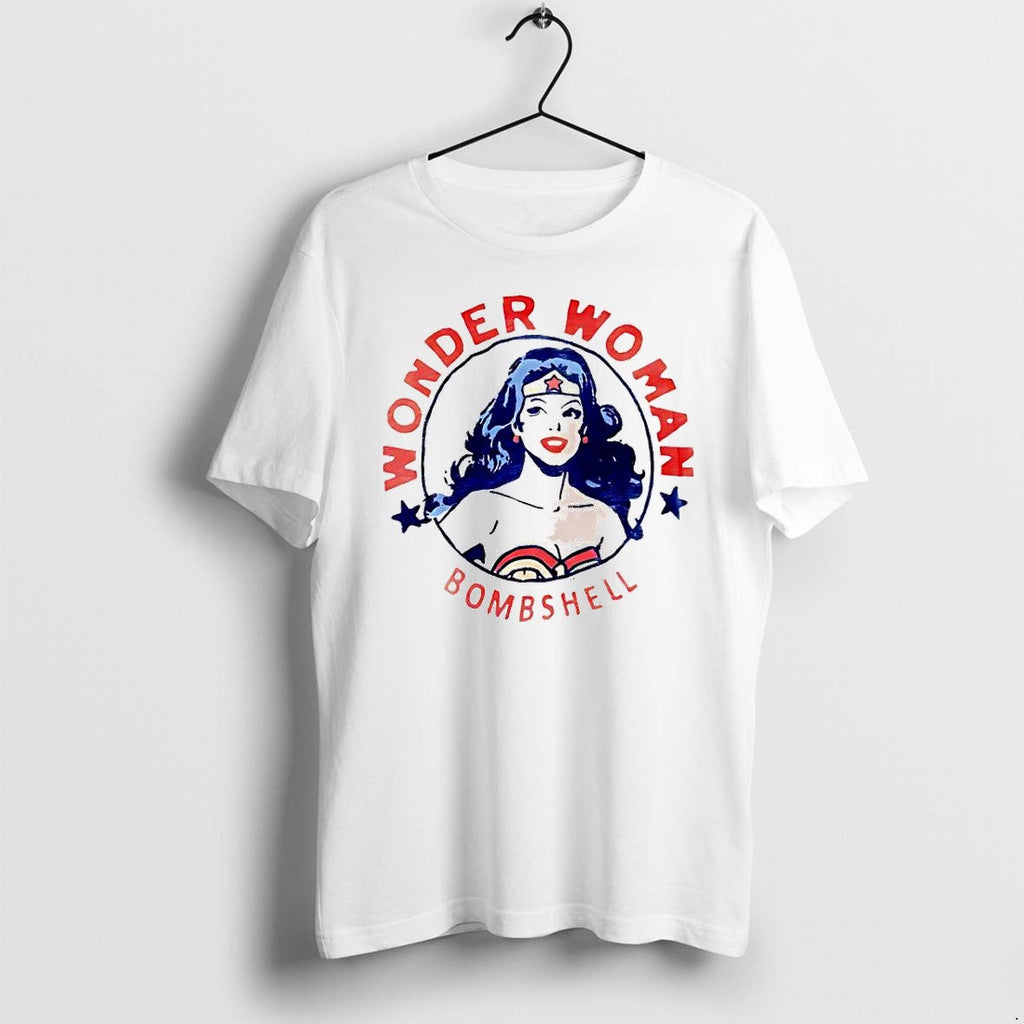 Official Wonder Woman Bombshell Circle Vintage T Shirts Jpg Unisex T-shirt, Sweatshirt, Hoodie, Long Sleeve Tee - T-Shirt, Sweatshirt, Hoodie