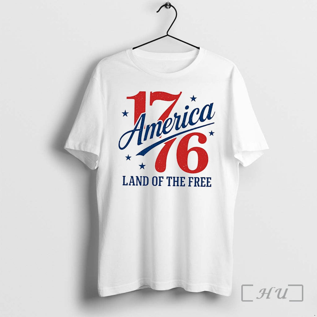 Officials 1776 America Land Of The Free 4th Of July Tee Premium T Shirts Sweater Unisex T-shirt, Sweatshirt, Hoodie, Long Sleeve Tee - T-Shirt, Sweatshirt, Hoodie