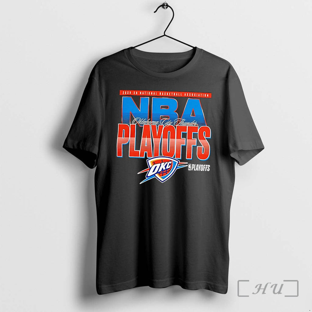 Officials 2025 26 National Basketball Association Oklahoma City Thunder Nba Playoffs Black Premium T Shirts - T-Shirt, Sweatshirt, Hoodie