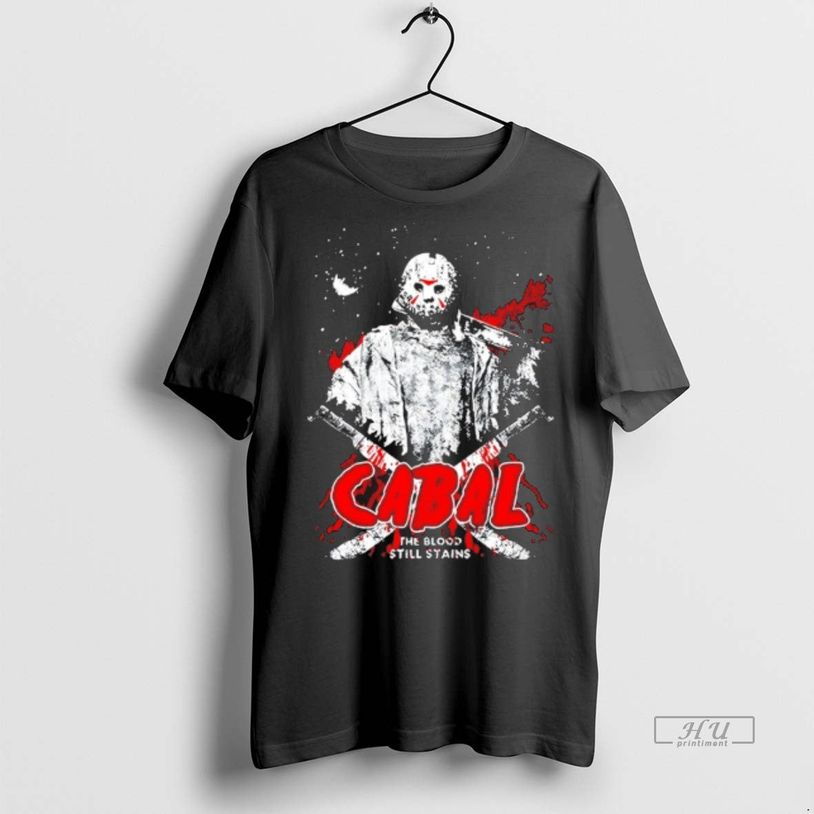 Officials 2025 Cabal Jason Vorhees The Blood Still Stains Halloween Shirt Sweater Unisex T-shirt, Sweatshirt, Hoodie, Long Sleeve Tee - T-Shirt, Sweatshirt, Hoodie