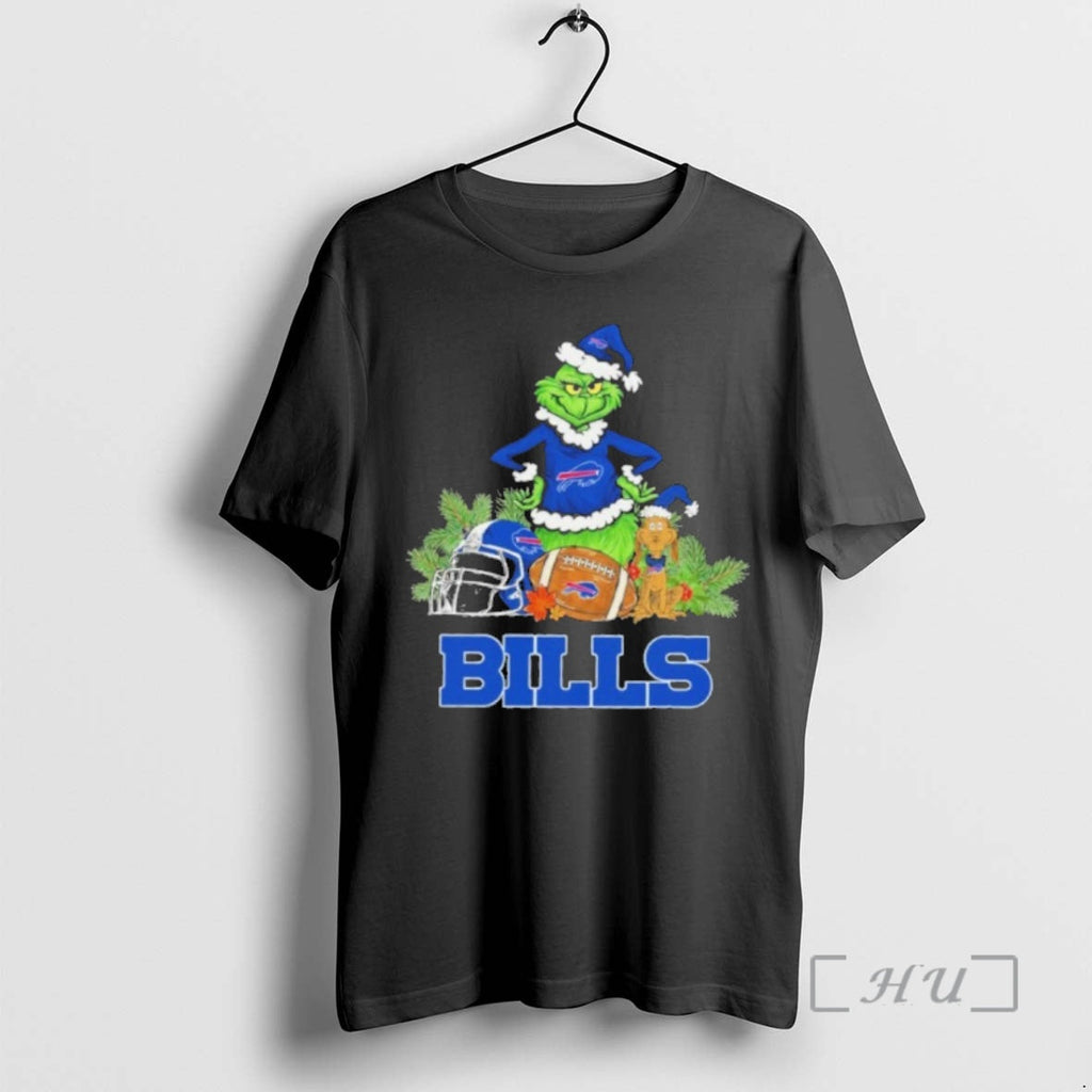Officials 2025 Santa Grinch X Dog Ball Merry Bills Logo T-Shirts, Hoodie, Sweatshirt - T-Shirt, Sweatshirt, Hoodie