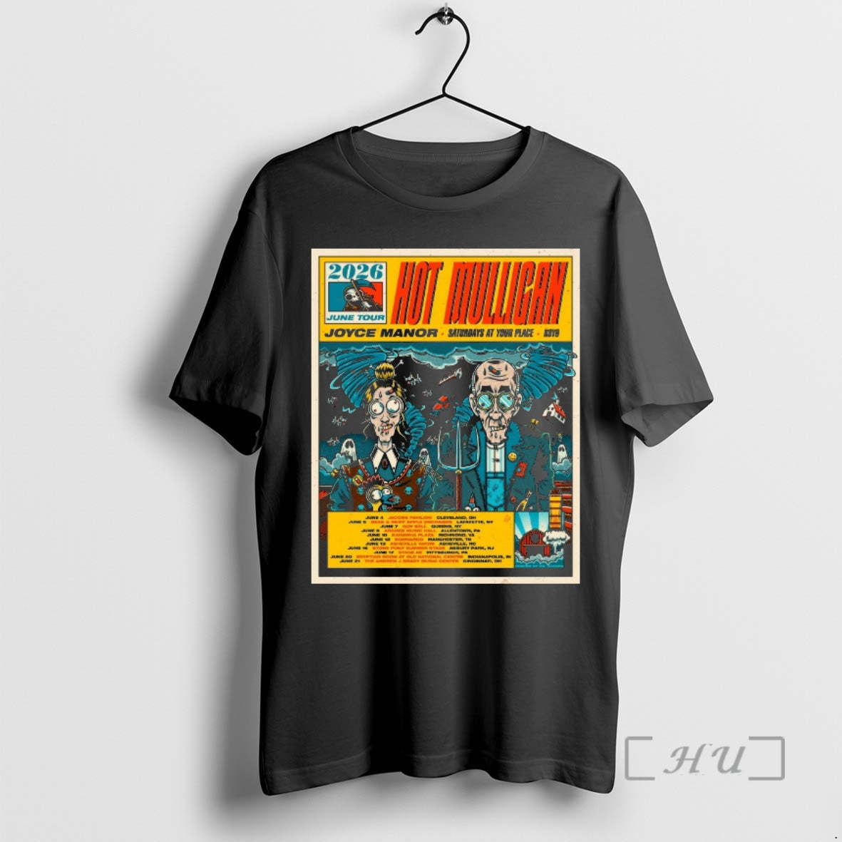 Officials 2026 June Tour Hot Mulligan Saturdays Your Place June 4 21 2026 T-Shirts, Hoodie, Sweatshirt - T-Shirt, Sweatshirt, Hoodie