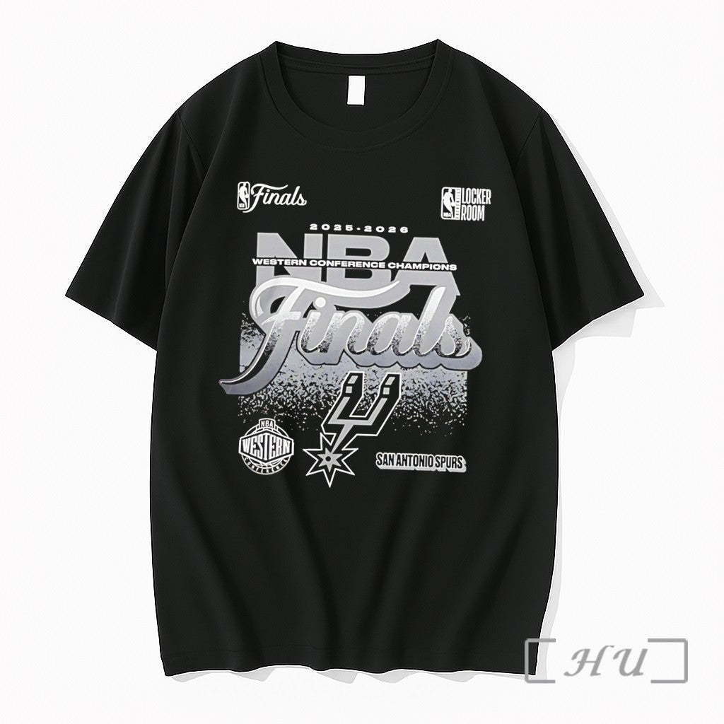 Officials 2026 Nba Western Conference Champions San Antonio Spurs Tee Unisex T-shirt, Sweatshirt, Hoodie, Long Sleeve Tee - T-Shirt, Sweatshirt, Hoodie