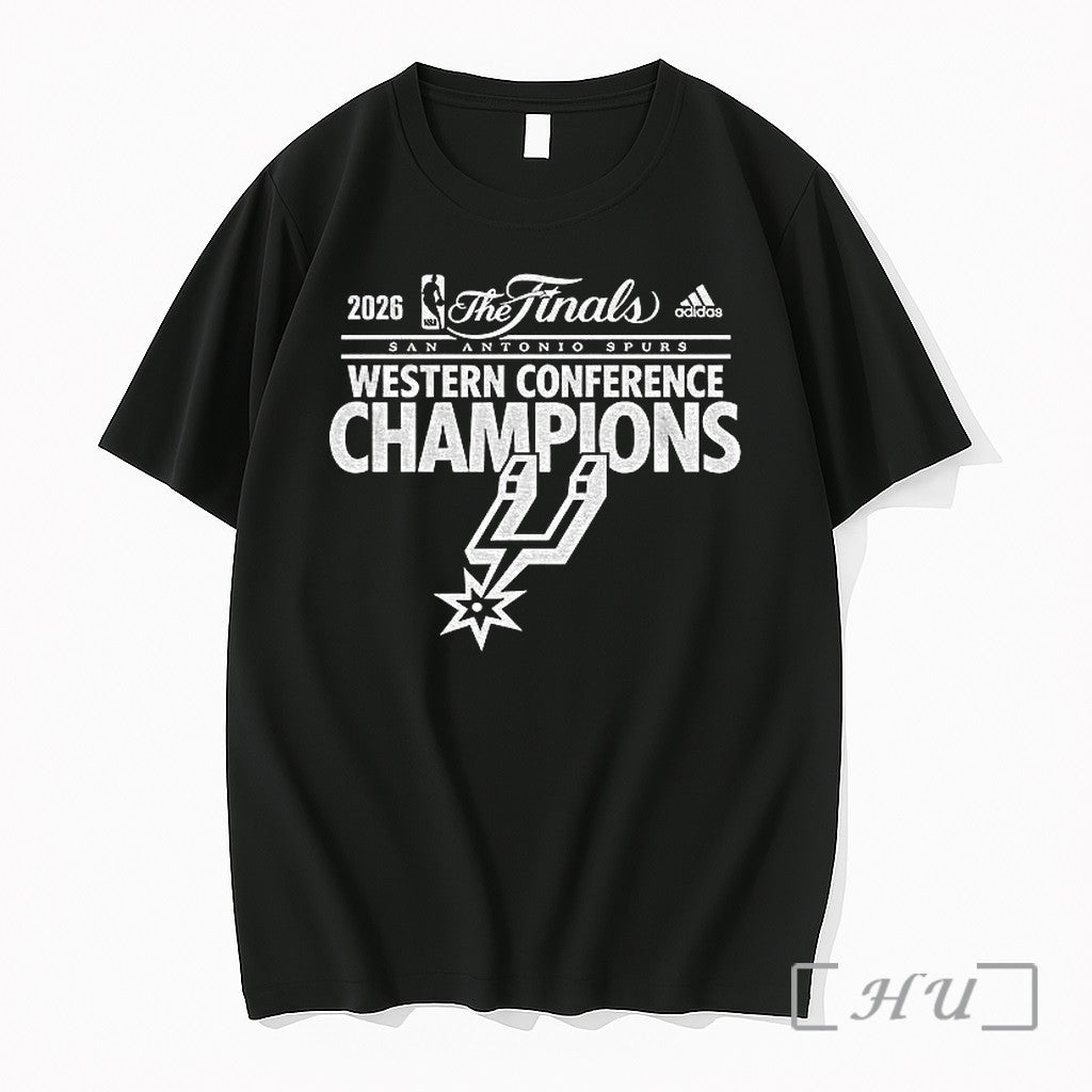 Officials 2026 San Antonio Spurs Western Conference Champions Unisex T-shirt, Sweatshirt, Hoodie, Long Sleeve Tee - T-Shirt, Sweatshirt, Hoodie