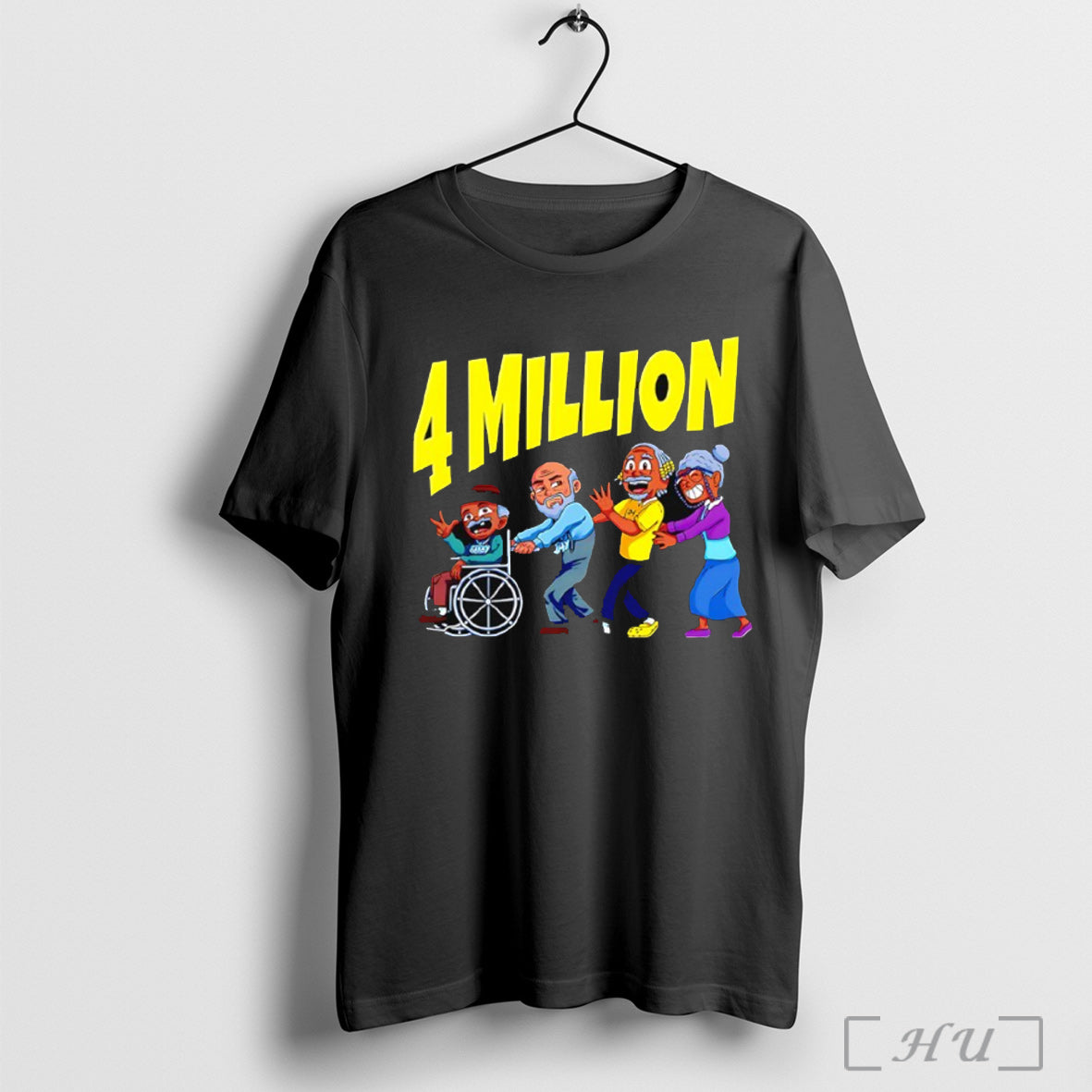 Officials 4 Million Subscribers T Shirt Unisex T-shirt, Sweatshirt, Hoodie, Long Sleeve Tee - T-Shirt, Sweatshirt, Hoodie