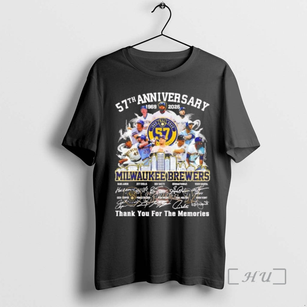 Officials 57th Anniversary Milwaukee Brewers 1969 2026 Team Players T-Shirts, Hoodie, Sweatshirt - T-Shirt, Sweatshirt, Hoodie