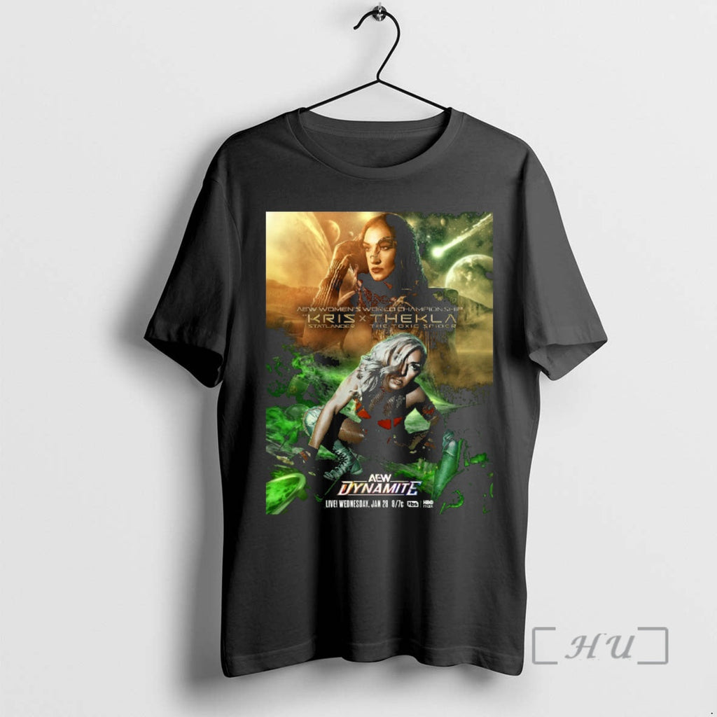 Officials Aew Dynamite Aew World Championship Kris X Thekla January 28 2026 T-Shirts, Hoodie, Sweatshirt - T-Shirt, Sweatshirt, Hoodie
