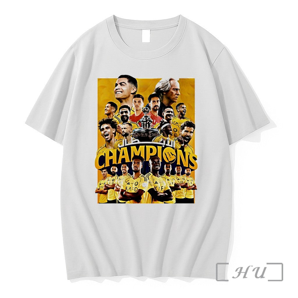 Officials Al Nassr Of The 2025 2026 Saudi Pro League Champions Premium T Shirts Sweater Unisex T-shirt, Sweatshirt, Hoodie, Long Sleeve Tee - T-Shirt, Sweatshirt, Hoodie
