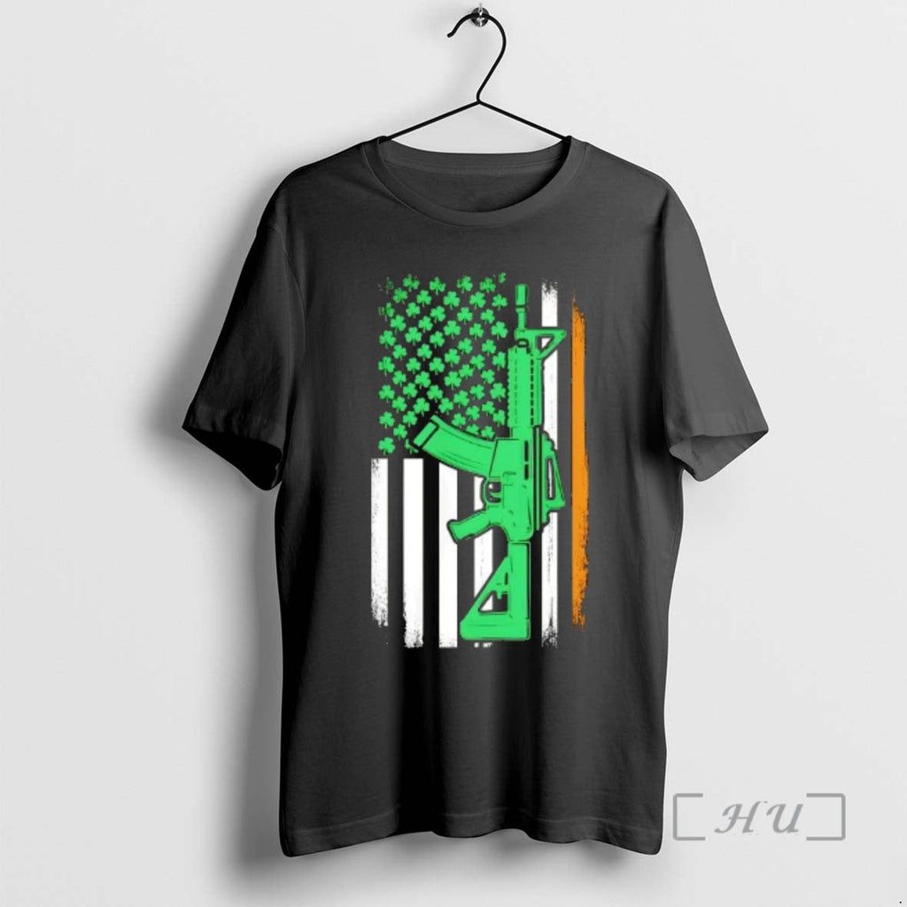 Officials Ar15 Gun Irish American Flag T-Shirts, Hoodie, Sweatshirt - T-Shirt, Sweatshirt, Hoodie
