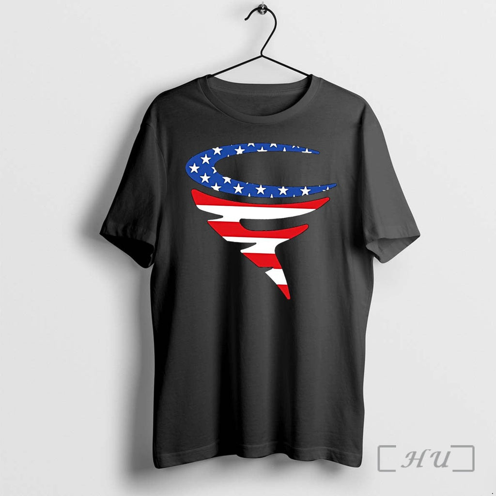 Officials Abstract American Flag Stars Stripes Logo Black Unisex T-shirt, Sweatshirt, Hoodie, Long Sleeve Tee - T-Shirt, Sweatshirt, Hoodie