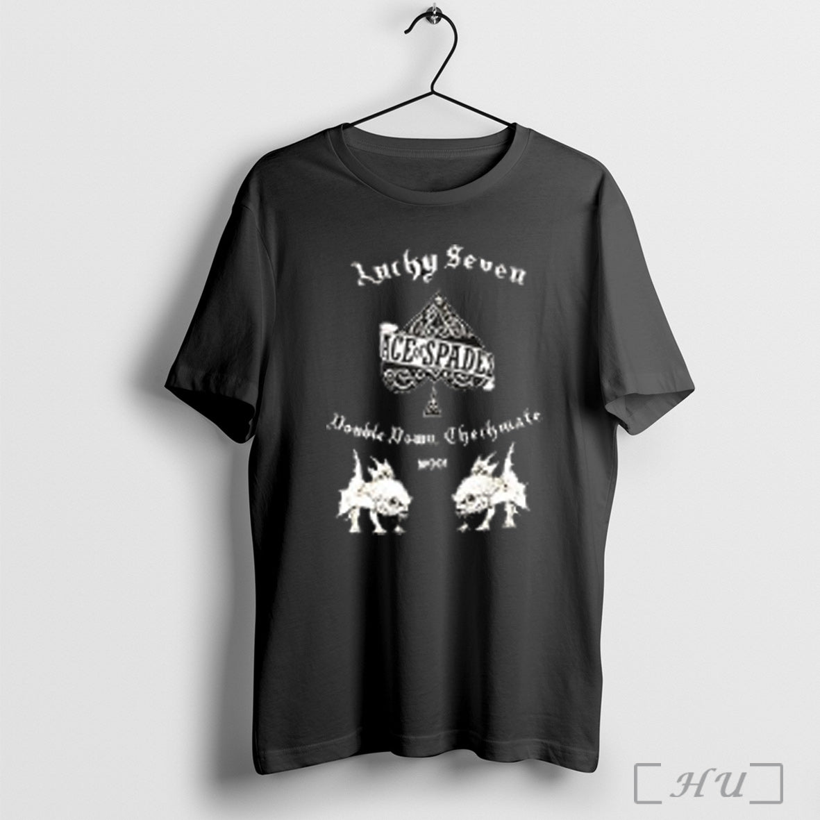 Officials Ace Of Spades Lucky Seven Double Down Checkmate Woo T Shirt Unisex T-shirt, Sweatshirt, Hoodie, Long Sleeve Tee - T-Shirt, Sweatshirt, Hoodie
