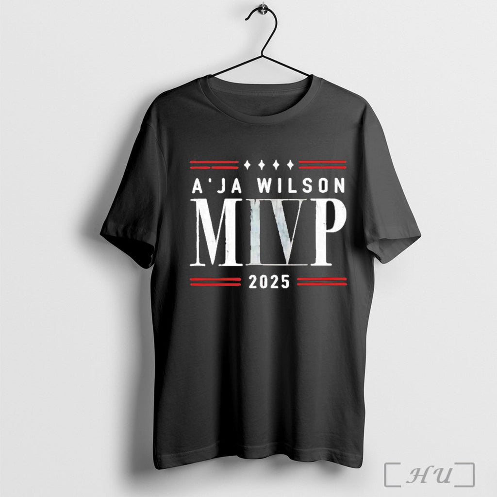 Officials Aja Wilson Mivp Campaign 2025 T Shirt Unisex T-shirt, Sweatshirt, Hoodie, Long Sleeve Tee - T-Shirt, Sweatshirt, Hoodie