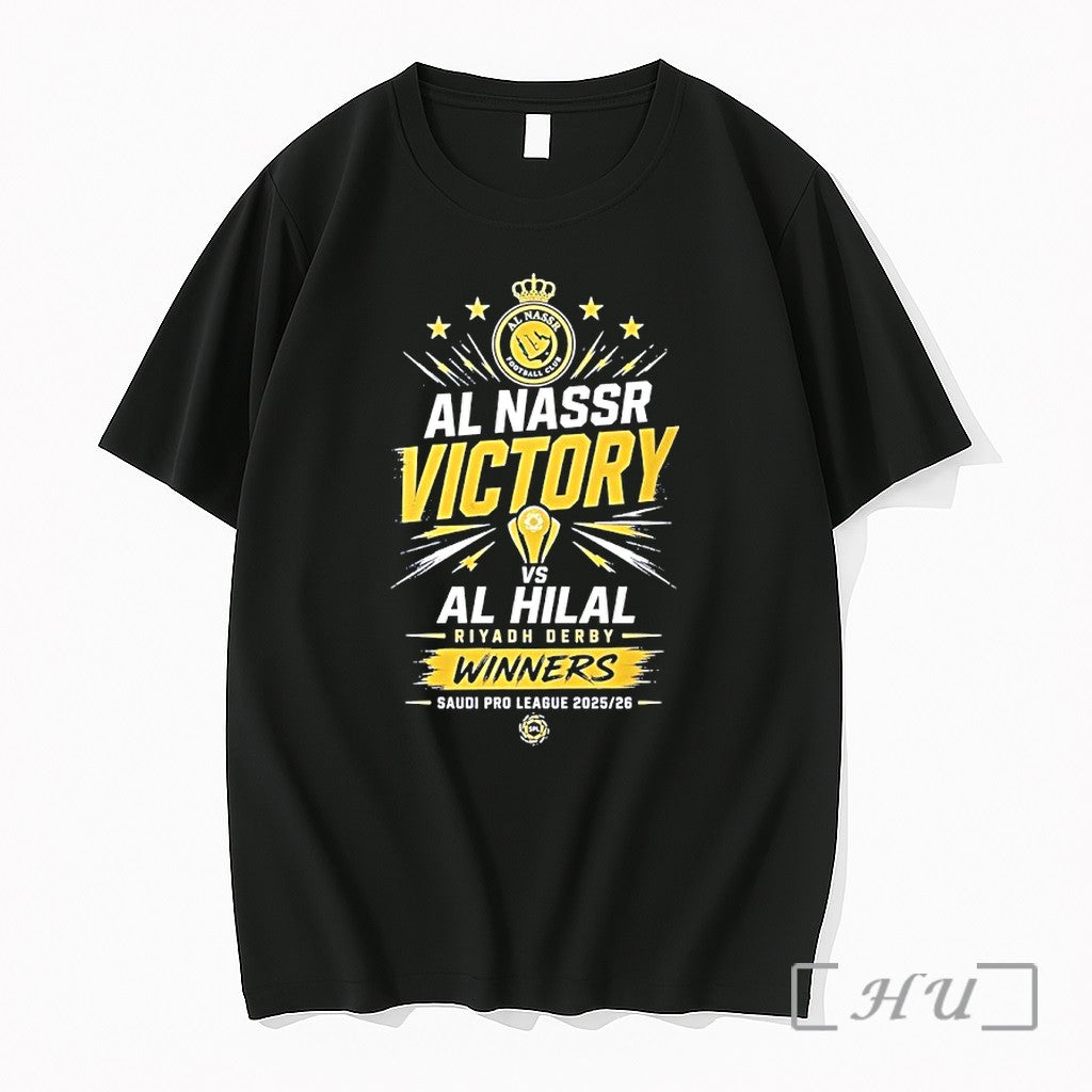 Officials Al Nassr Victory 2025 26 Saudi Pro League Winners Unisex T-shirt, Sweatshirt, Hoodie, Long Sleeve Tee - T-Shirt, Sweatshirt, Hoodie