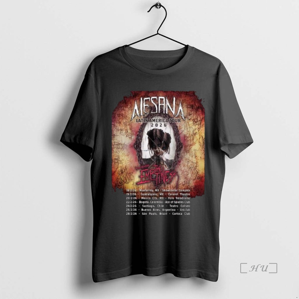 Officials Alesana Latin America Tour 2026 Mexico South America Tour Schedule Dates Long Sleve T-Shirts, Hoodie, Sweatshirt - T-Shirt, Sweatshirt, Hoodie