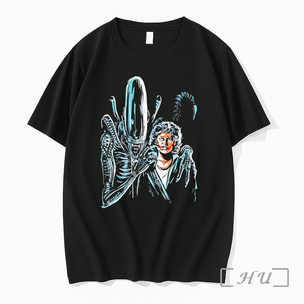 Officials Alien Xenomorph Ripley Sci Fi Horror Unisex T-shirt, Sweatshirt, Hoodie, Long Sleeve Tee - T-Shirt, Sweatshirt, Hoodie