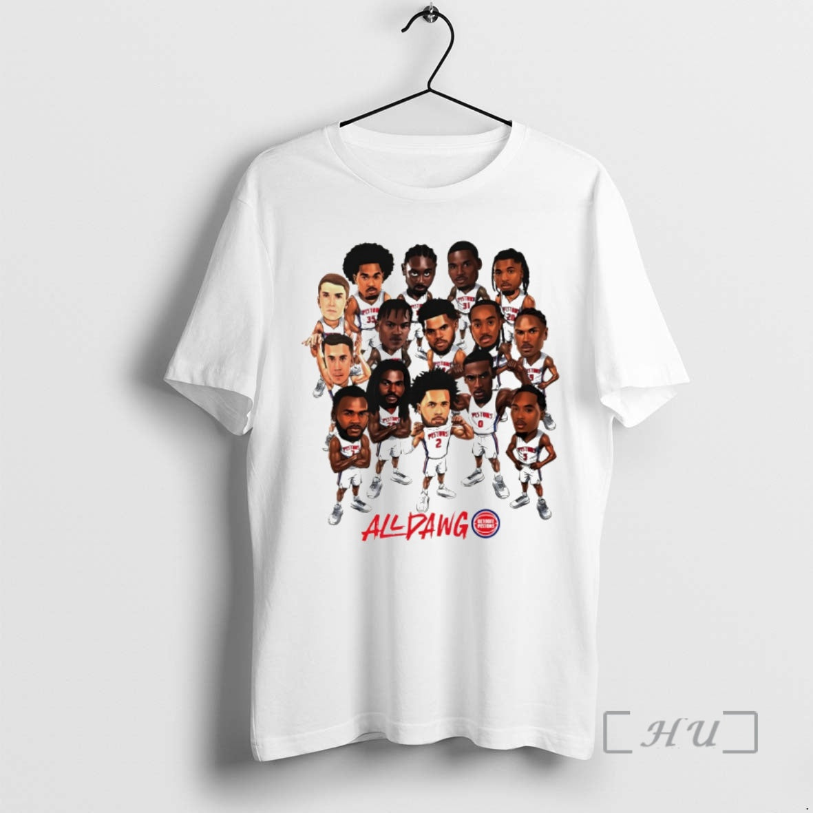 Officials All Dawg Detroit Pistons Baseball Playoffs Nba 2026 Players Cartoon Premium T Shirts Sweater - T-Shirt, Sweatshirt, Hoodie