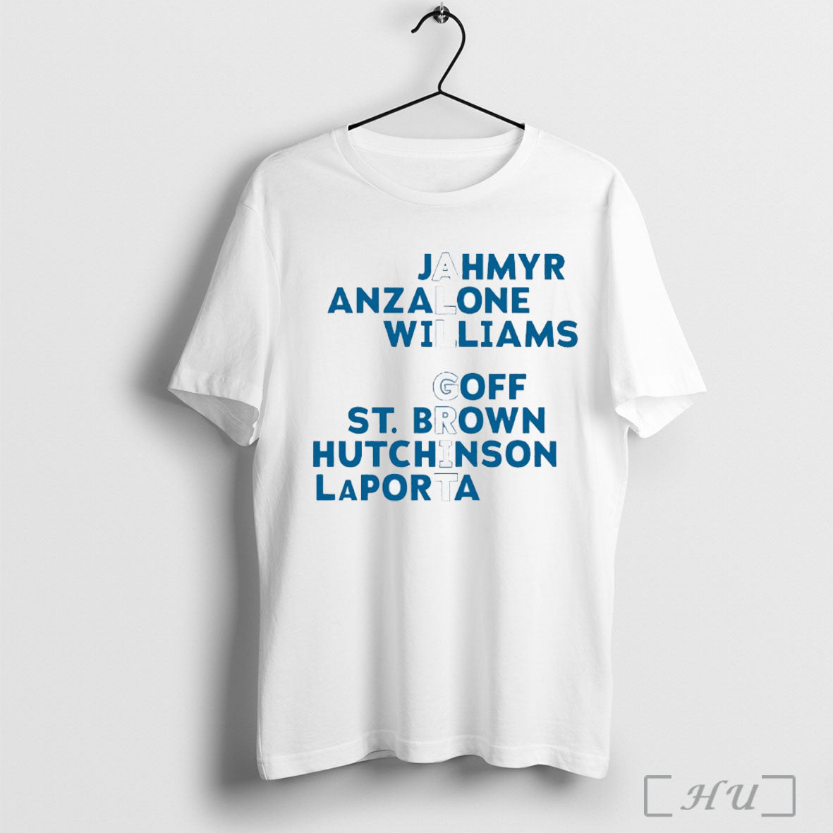 Officials All Grit Detroit Lions Jahmyr Anzalone Williams Goff St Brown Hutchinson Laportan Player Names - T-Shirt, Sweatshirt, Hoodie