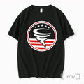 Officials American Flag Cyclone Stars Stripes Black Unisex T-shirt, Sweatshirt, Hoodie, Long Sleeve Tee - T-Shirt, Sweatshirt, Hoodie